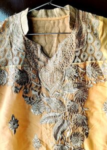 Kurta Set With Churidar Pajama And Dupatta