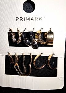 Golden Pinteresty Hoop Earring Set