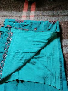 Teal Embellished Kurta