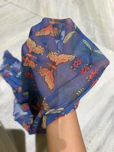 Urbanic Mesh Butterfly Print Top