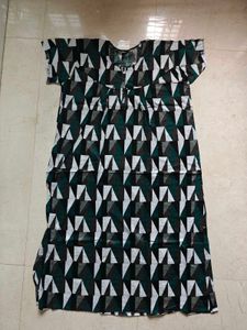 Geometric Print Nightgown - Size 3XL