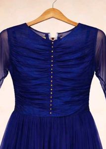 Elegant Navy Blue Ethnic Gown