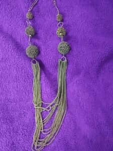 Statement Necklace with Fringe