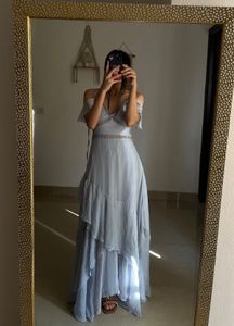 Zamaria Maxi Dress in Tropical Toile Print