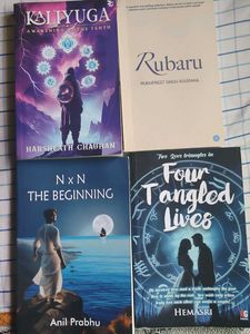 Fiction Book Bundle set of 4 (one signed copy)