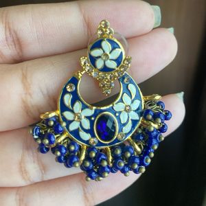 Blue Meenakari Earrings💙