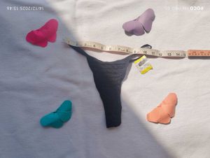 Black Thong with Tags