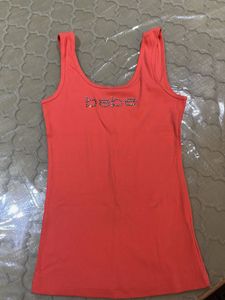 Cute Coral Bebe Tank Top US size L