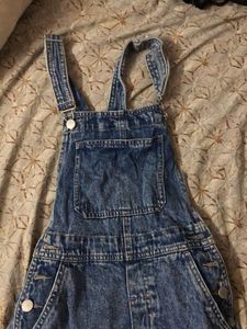 H&amp; M Denim Dungaree Jumpsuit