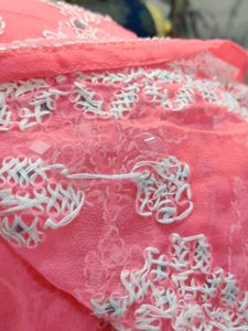 brand new chikankari Pink Embroidered Kurta