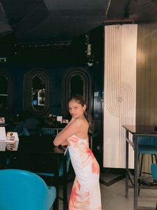 Tie-Dye Tube Midi Dress