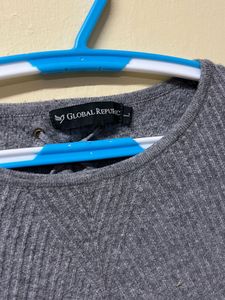 Ribbed Knit Midi Dress