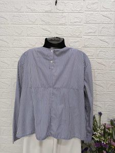 Imported Stripped Embroidered Top