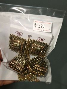 Jhumka Earrings with Chain