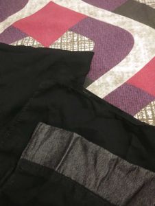 Gray And Black Designer Embroidered Saudi Abaya