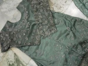 Sage Grey Embellished Blouse