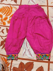 Pink Embroidered Afghani Suit For Baby Girl