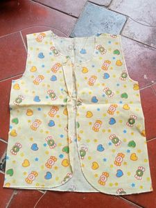 Cute Baby Vest with Candy Print