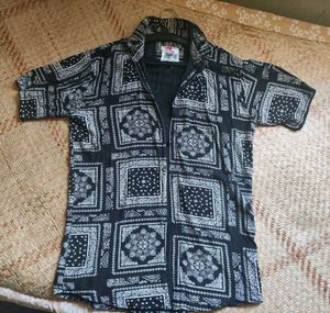 B&amp;W Bandana Casual Shirt