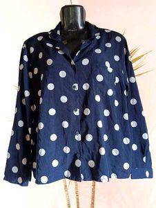 Made In Korea Polka Dot Navy Blue