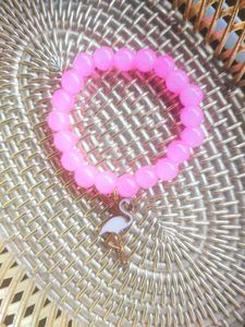 Y2k Flamingo Charm Bracelet