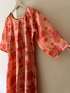 Floral Anarkali Dupatta Set