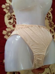 Cream Panties with Lace Trim