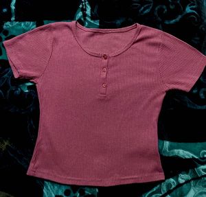 Cute Ribbed Top