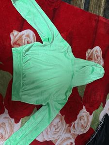 Mint Green Zip-Up Hoodie