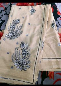 Heavy Work Saree, With blouse