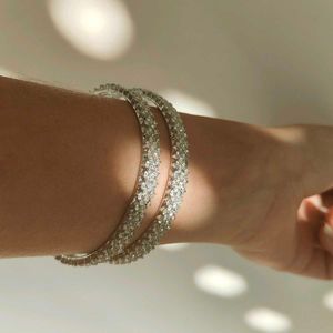 Set Of Diamond Bangles And Ring