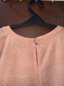 Peach Puff Sleeve Top