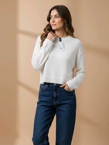 H&M Off-White Sweater