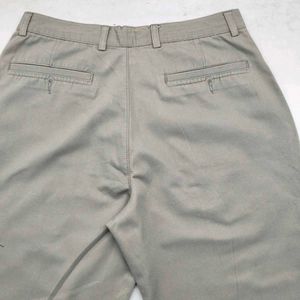 Tan Formal And Casual Baggy Pant