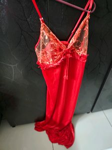 4 Pc Bridal New Nighty Red Color