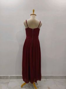 Maroon Embellished Gown