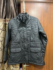 Women's black puffer jacket