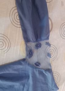 Beautiful Blue Colour 2 In 1 Top