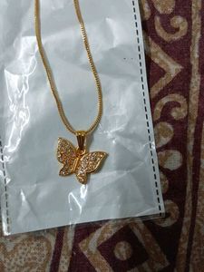 Butterfly Pendant Necklace For Kids