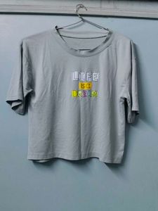 Grey Crop Top 🩶