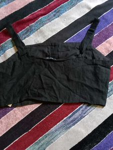 Cute Black Skirt with Buttons