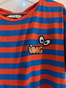 Red Blue Colour Top