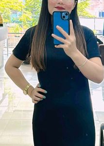 Black Bodycon Midi Dress