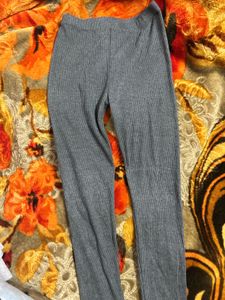 Comfortable Gray Knit Leggings combo