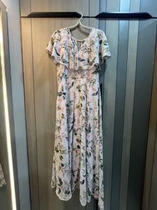 Floral Flutter Sleeve Dress