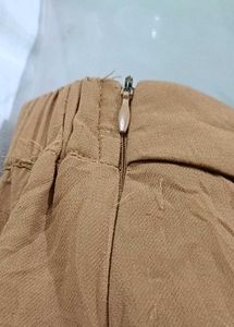 Tan Midi Skirt Palazo