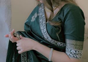 Gota Border Saree