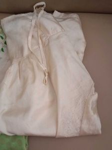 Ethnic Kurta Set - Green &amp; White