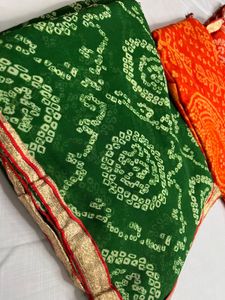 Bandhej Wedding Wear Saree