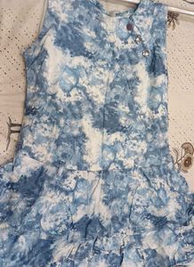 Tie Dye Ruffle Tank Top